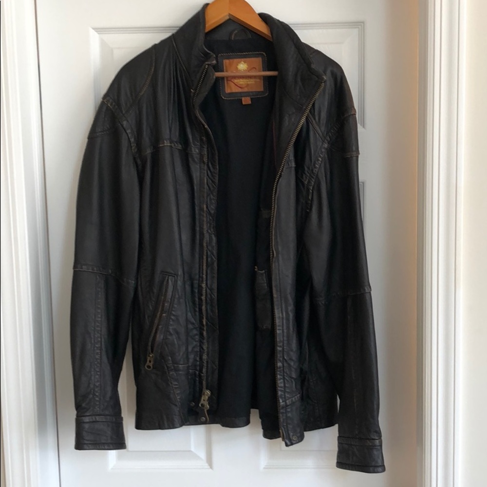 “The territory ahead” Leather Jacket XLT